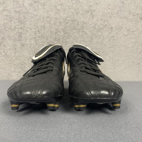 Nike Tiempo Legend III Soccer Shoes Mens Size 8 Black White Gold Firm Ground - Picture 3 of 14